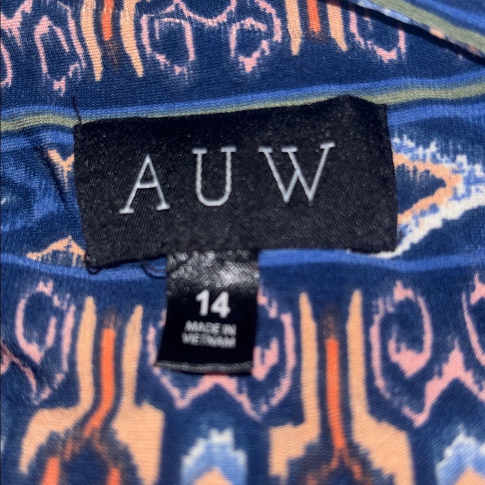 AUW Multicolored Geometric Print Dress - Picture 5 of 5